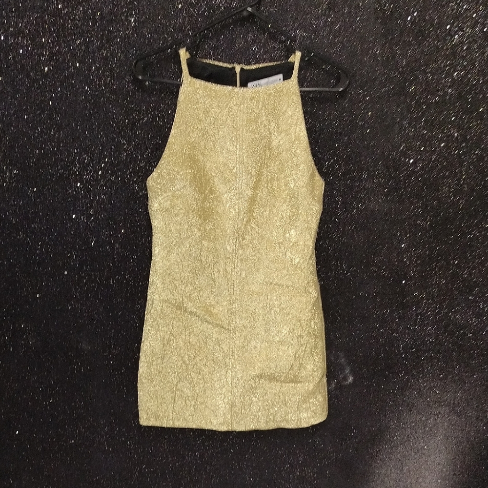 Gold Sleeveless Dress